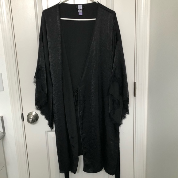 Other - Black Silky Kimono, 3X, NWOT